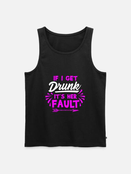 Drunk guilt, gift drunk alcohol - Men's Premium Organic Tank Top - black