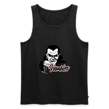 Halloween Vampir Bier Vambier Funny Horror - Männer Premium Bio Tank Top - Schwarz - Vorne - AI Model Male 178 light (178cm)