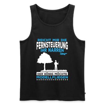 Modellfliegen Modellflug Modellflieger Hobby - Männer Premium Bio Tank Top - Schwarz - Vorne - AI Model Male 178 light (178cm)