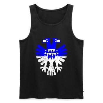 Arnhem Adler - Männer Premium Bio Tank Top - Schwarz - Vorne - AI Model Male 178 light (178cm)