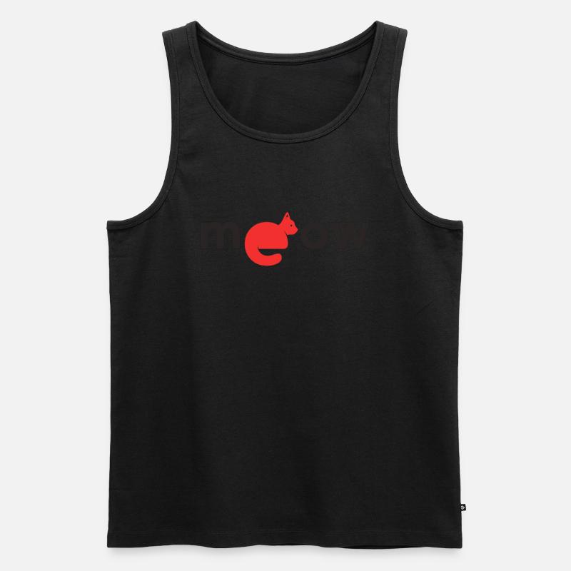 Meow - Männer Premium Bio Tank Top - undefined