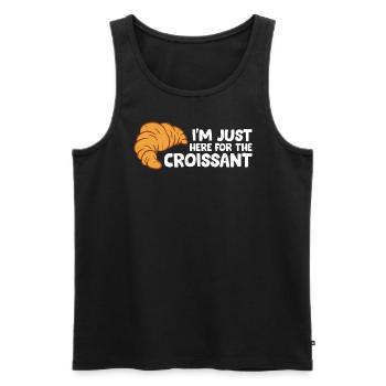 Croissant - I'm just here for the Croissant - Men's Premium Organic Tank Top - black - Front - AI Model Male 178 light (178cm)