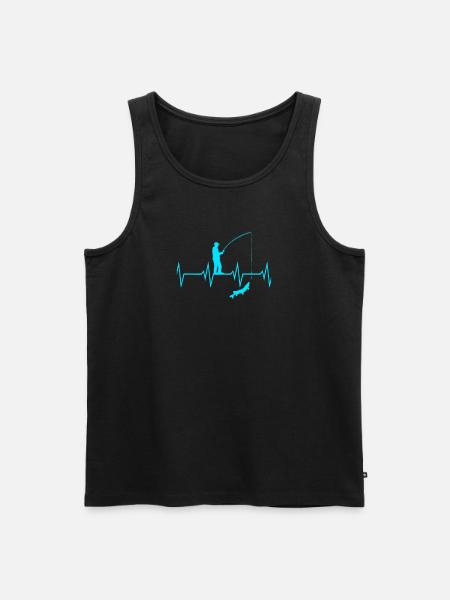Angel Heartbeat - Men's Premium Organic Tank Top - black