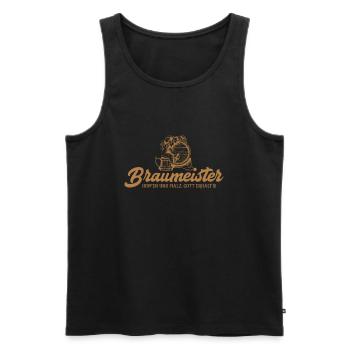 Braumeister Hopfen und Malz Bierbrauer - Männer Premium Bio Tank Top - Schwarz - Vorne - Michal (187cm)