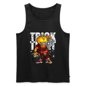 Trick or Treat Hip Hop Halloween Graphic Men - Débardeur bio Premium Homme - noir - Devant - AI Model Male 178 light (178cm)