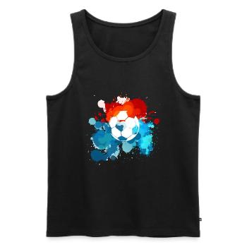 Football Colors. Gift! - Men's Premium Organic Tank Top - black - Front - Michal (187cm)
