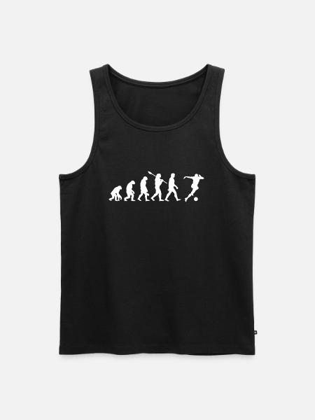 Football Evolution Gift Idea - Men's Premium Organic Tank Top - black
