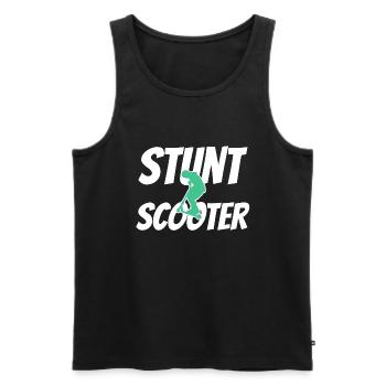 scooter stunt - Männer Premium Bio Tank Top - Schwarz - Vorne - AI Model Male 178 light (178cm)