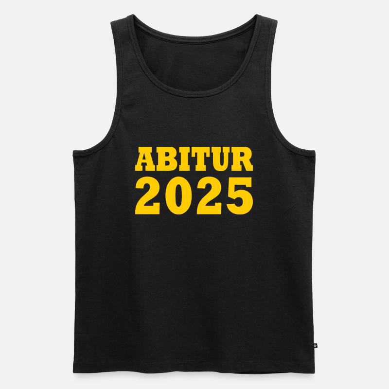 Abitur 2025 - Männer Premium Bio Tank Top - Schwarz