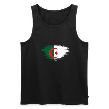 Algerien - Männer Premium Bio Tank Top - Schwarz - Vorne - AI Model Male 178 light (178cm)