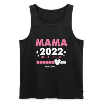 Mama 2022 Laden Mutter Muttertag Werdende Mama Loa - Männer Premium Bio Tank Top - Schwarz - Vorne - AI Model Male 178 light (178cm)