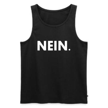Nein - Männer Premium Bio Tank Top - Schwarz - Vorne - Michal (187cm)