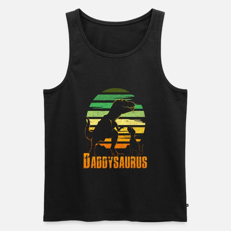 DADDYSAURUS Rex Vater - Männer Premium Bio Tank Top - undefined