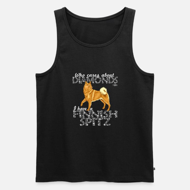 finnishspitzdiamonds - Männer Premium Bio Tank Top - Schwarz