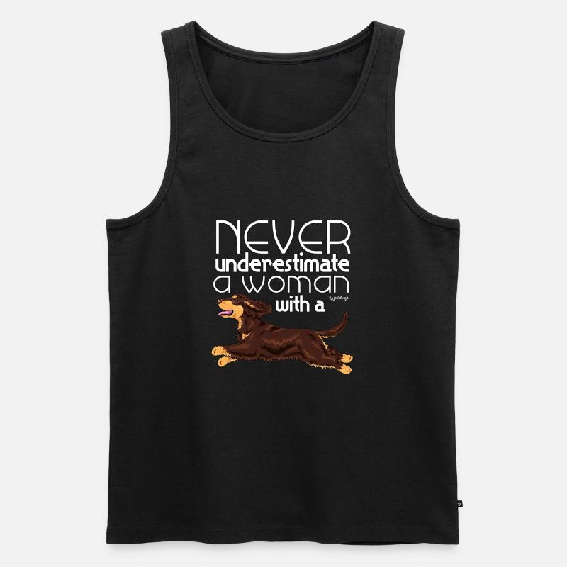 cockerunderestimate5 - Männer Premium Bio Tank Top - Schwarz