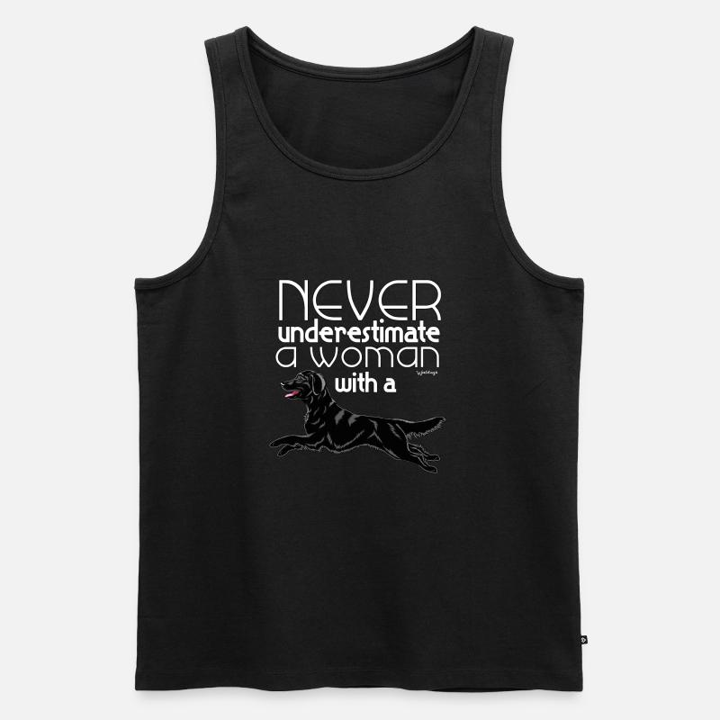 Flattie Underestimate 2 - Männer Premium Bio Tank Top - Schwarz