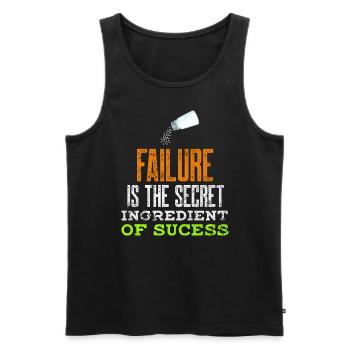 Mindset Failure Geheime Zutat des Erfolgs Inspi - Männer Premium Bio Tank Top - Schwarz - Vorne - AI Model Male 178 light (178cm)