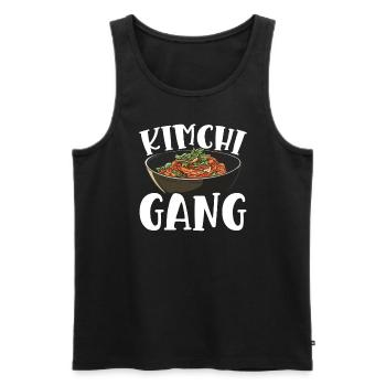 Kimchi – Südkoreanisches Foodie Kimchi Essen - Männer Premium Bio Tank Top - Schwarz - Vorne - Michal (187cm)