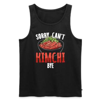 Kimchi Enthusiasten koreanischer Speisen Kimchi - Männer Premium Bio Tank Top - Schwarz - Vorne - Michal (187cm)