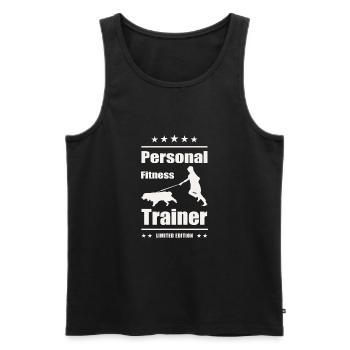 Chemise pour chien Coach Fitness Trainer Bandana w - Débardeur bio Premium Homme - noir - Devant - AI Model Male 178 light (178cm)