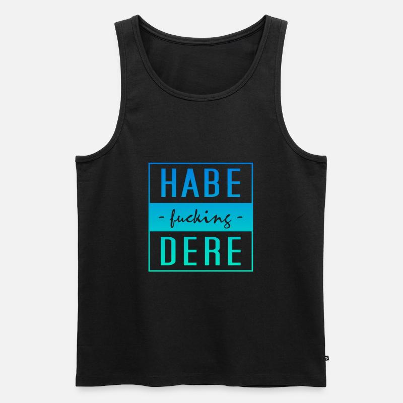 Habe Dere - Männer Premium Bio Tank Top - Schwarz