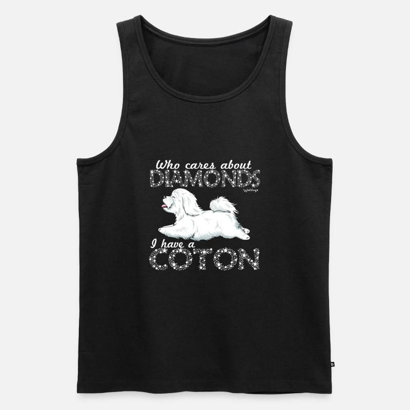 cotondediamonds2 - Männer Premium Bio Tank Top - Schwarz