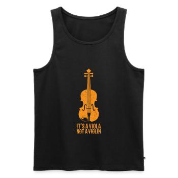 It's A Viola - Männer Premium Bio Tank Top - Schwarz - Vorne - AI Model Male 178 light (178cm)