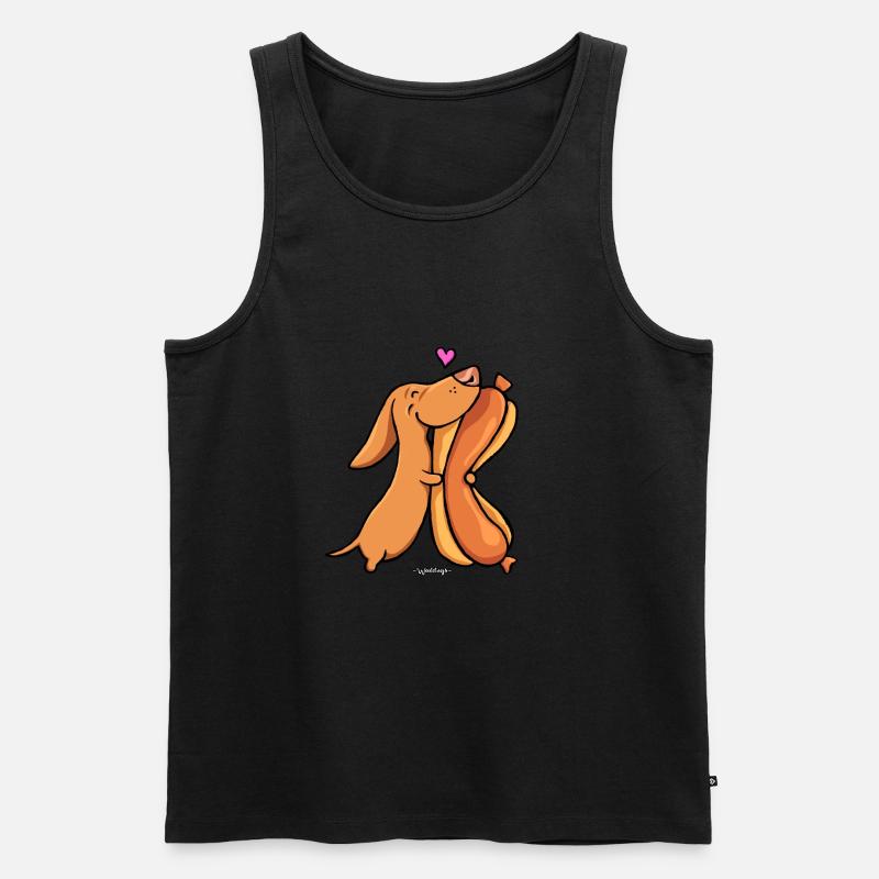 Weenie Lovin - Männer Premium Bio Tank Top - Schwarz