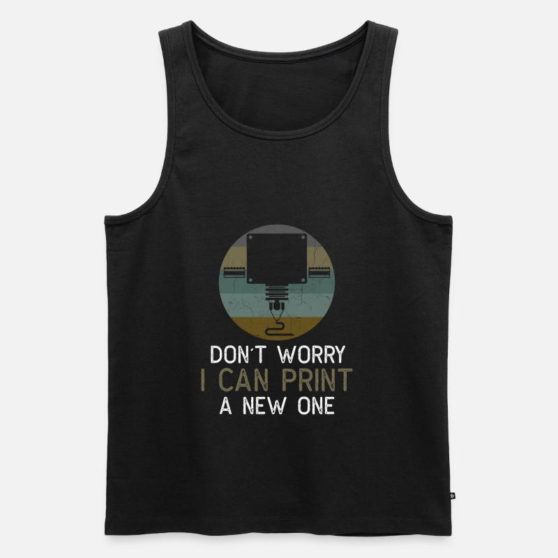 3D printing printer 3D printer printing gift - Men's Premium Organic Tank Top - black