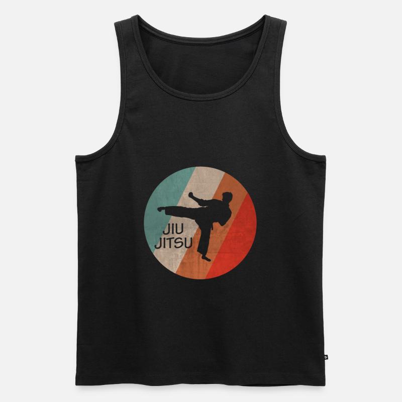 Jiu Jitsu - Männer Premium Bio Tank Top - Schwarz