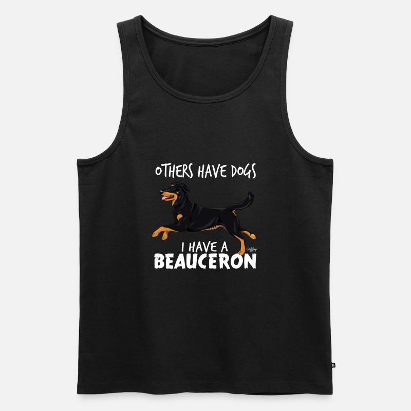 beaucerondogs2 - Débardeur bio Premium Homme - noir