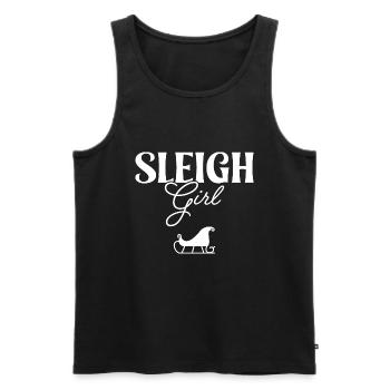 Sleigh Girl - Men's Premium Organic Tank Top - black - Front - AI Model Male 178 light (178cm)