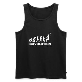 Evolution ski ski resort ski slope ski vacation ski - Men's Premium Organic Tank Top - black - Front - Michal (187cm)