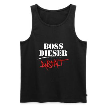 Anstaltsleitung Chef Chefin Vorgesetzter Geschenk - Männer Premium Bio Tank Top - Schwarz - Vorne - AI Model Male 178 light (178cm)