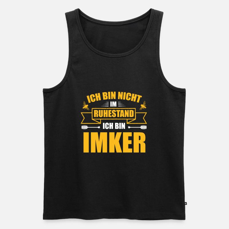 Imker Bienen - Männer Premium Bio Tank Top - Schwarz
