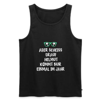 Mallorca - Männer Premium Bio Tank Top - Schwarz - Vorne - Michal (187cm)