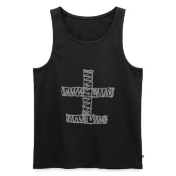 Samurai (Japanese Alto) - Men's Premium Organic Tank Top - black - Front - AI Model Male 178 light (178cm)