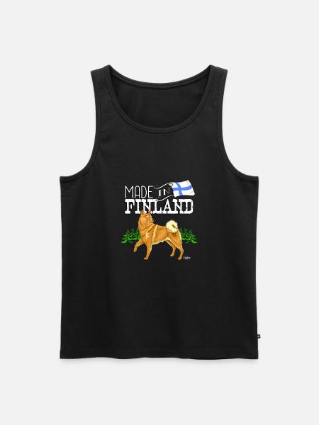 Finnisches Spitzohr Made2 - Männer Premium Bio Tank Top - Schwarz