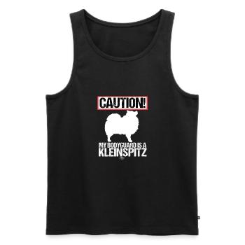 kleinbodyguard - Männer Premium Bio Tank Top - Schwarz - Vorne - AI Model Male 178 light (178cm)