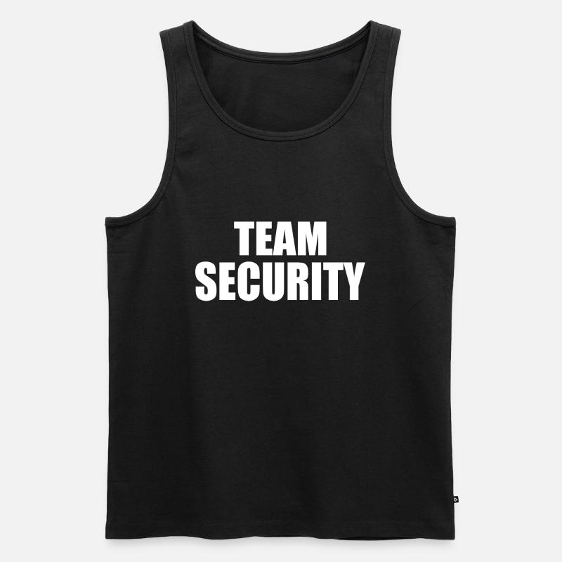 Team security - Männer Premium Bio Tank Top - Schwarz