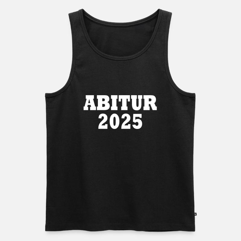 Abitur 2025 - Männer Premium Bio Tank Top - Schwarz