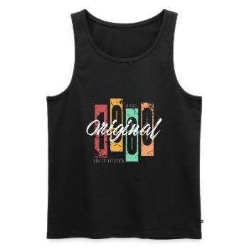 1969 Vintage Retro Birthday - Men's Premium Organic Tank Top - black - Front - Michal (187cm)