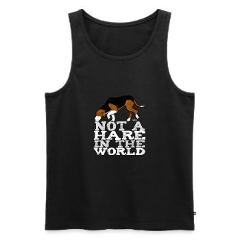 sajkhare - Men's Premium Organic Tank Top - black - Front - AI Model Male 178 light (178cm)