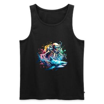 Diving Divers - Men's Premium Organic Tank Top - black - Front - AI Model Male 178 light (178cm)