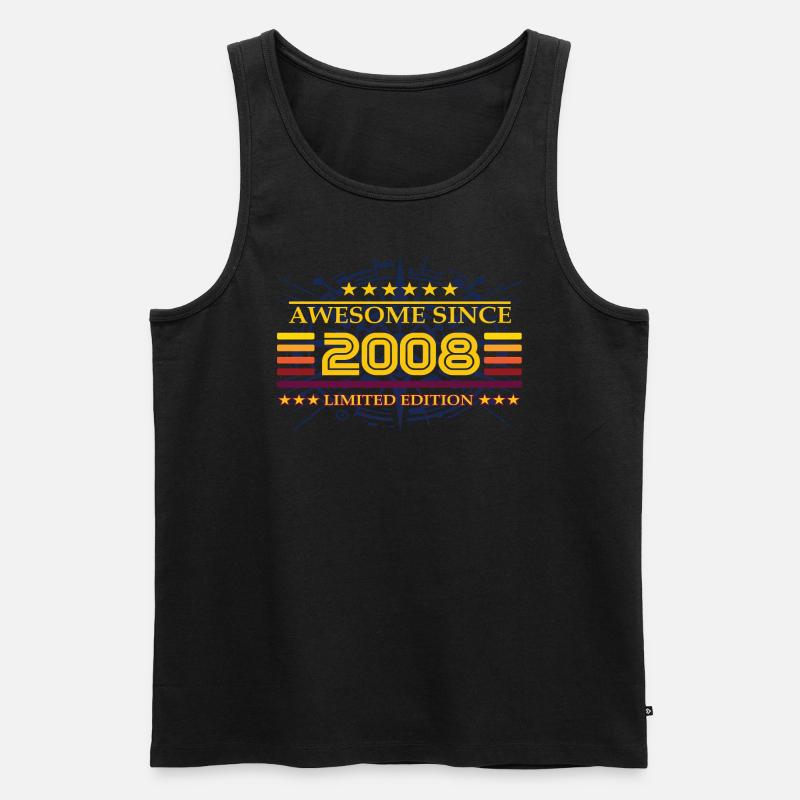 Awesome since 2005 Limited Edition - Männer Premium Bio Tank Top - Schwarz
