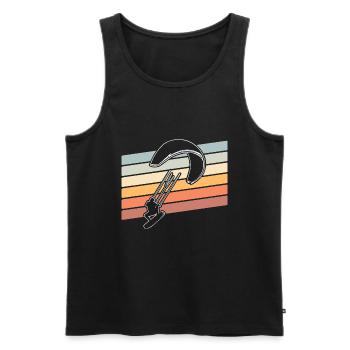 Kitesurfeur Kiteboard Kitesurf Kitesurf - Débardeur bio Premium Homme - noir - Devant - Michal (187cm)