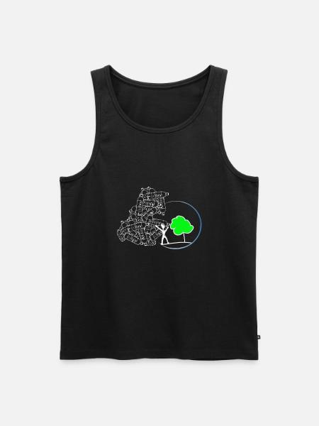 Umweltschutz Naturschutz - Männer Premium Bio Tank Top - Schwarz