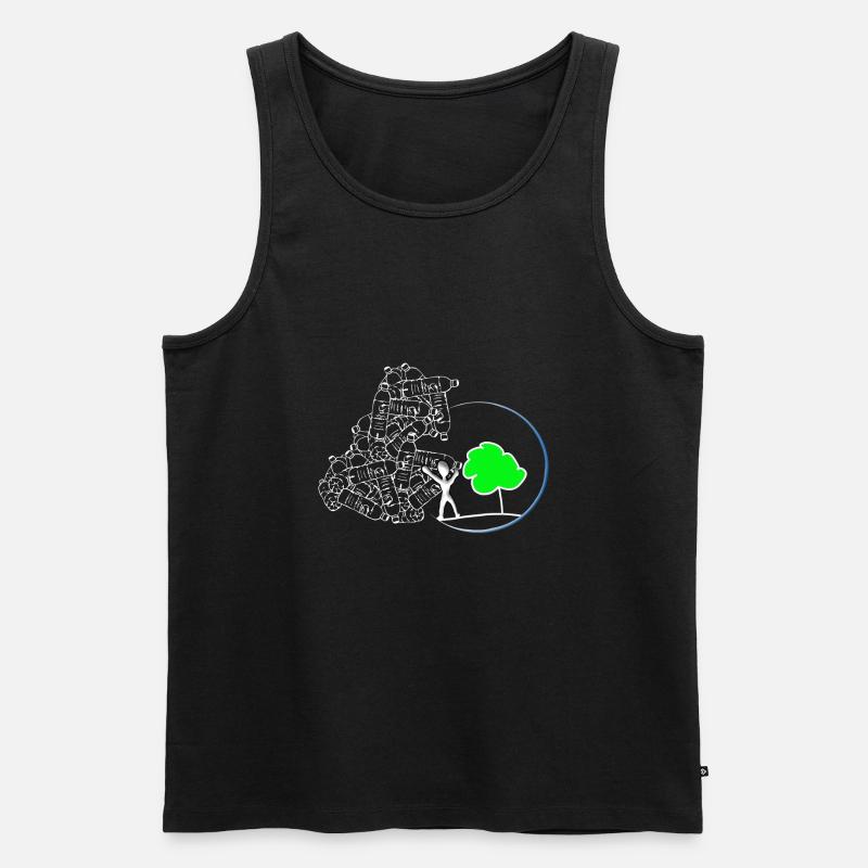 Umweltschutz Naturschutz - Männer Premium Bio Tank Top - Schwarz