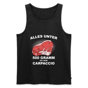 Grillen Lustiger Spruch - Männer Premium Bio Tank Top - Schwarz - Vorne - AI Model Male 178 light (178cm)