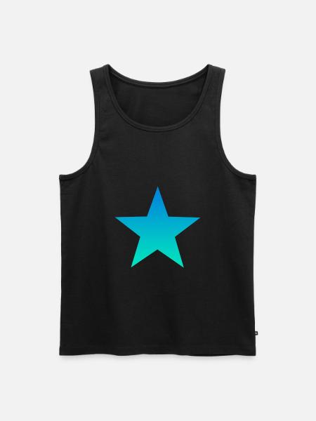 blue star blue star - Men's Premium Organic Tank Top - black